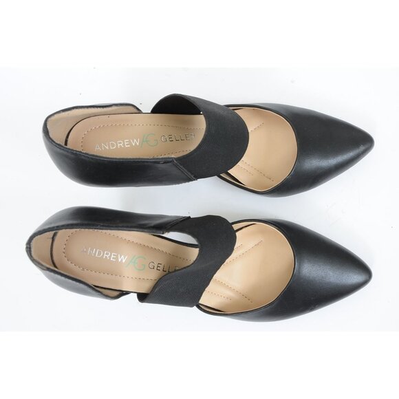 Andrew Geller Maresa Elastic Pumps Slip-on Pointed Toe Memory Foam Women 7.5 - Picture 2 of 9